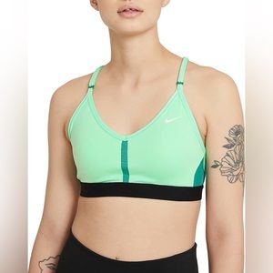Nike Indy Mint Green Sports Bra Racerback Padded